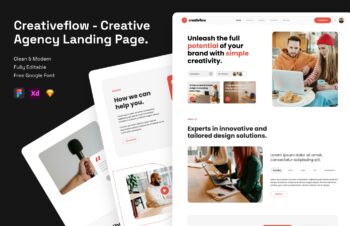 Creativflow - Creative Agency Landing Page – 1