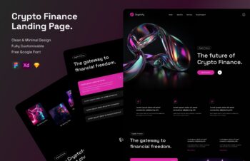 Cryptofy - Crypto Finance Landing Page – 1
