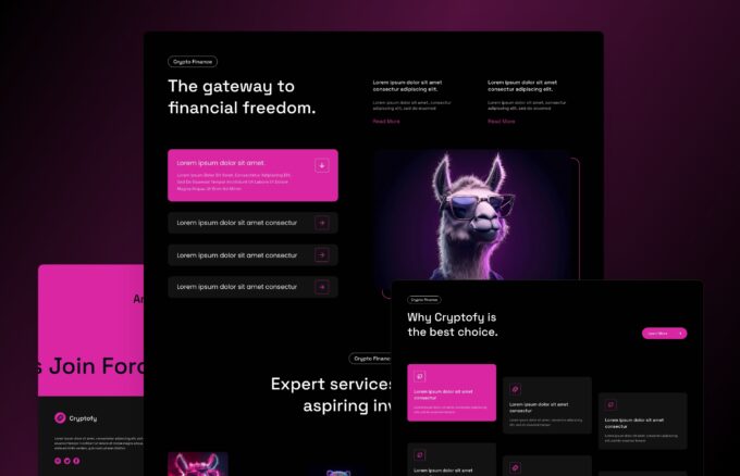 Cryptofy - Crypto Finance Landing Page – 3